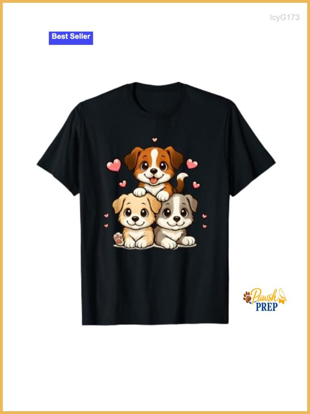 Kawaii Puppies Neko Funny Dog Lover Graphic T-Shirt
